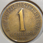 Austria. 1 schilling 1961. - pikkukuva 1