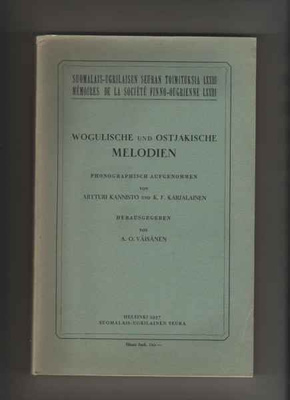 Kannisto, Artturi: Wogulische und ostjakische Melodien, SKS