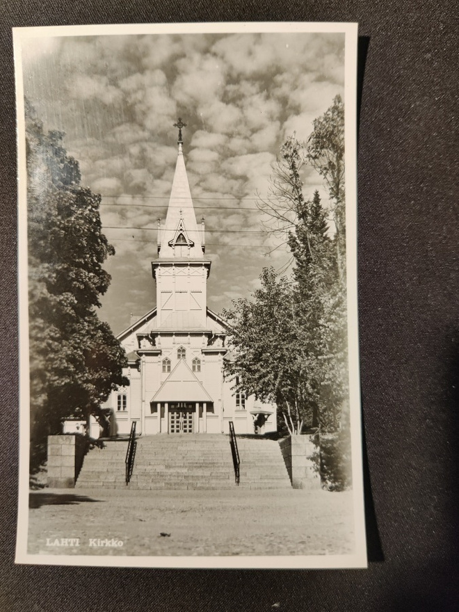 VANHA Postikortti Lahti 1950-l Alkup.Mallikappale