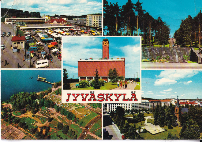 Jyväskylä. sommitelmakortti, e285