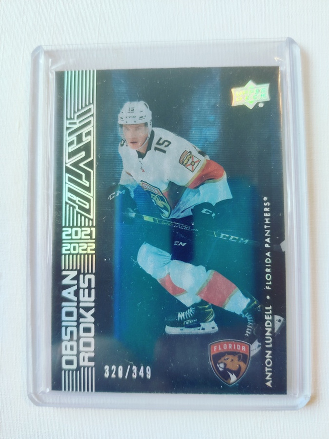 Anton Lundell - 21-22 UD Black Obsidian Rookies /349