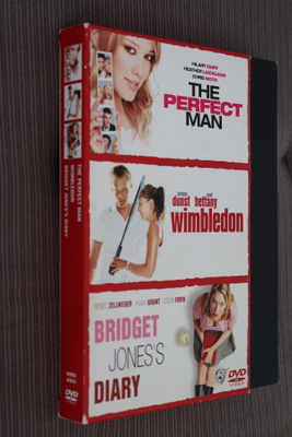 3DVD Täydellinen mies, Wimbledon, Bridget Jones 1 -boksi