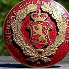 Vaakunalla Emalinen 50 luvulta. Halkaisija - 40 mm. - pikkukuva 1