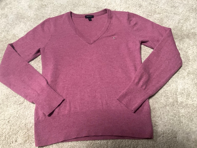 GANT   roosa neule pusero 100% extra fine wool M