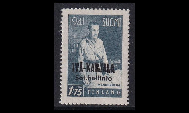 IK_17 ** Itä-Karjala Mannerheim 1:75mk (1942)