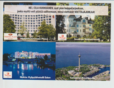 Postikortti, HOTELLIT