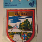 MO I RANA NORJA MATKAILUMERKKI TARRA -70 LUVUN ALUSTA - pikkukuva 1