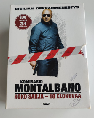 Komisario Montalbano, kaikki18 elokuvaa ( dvd )