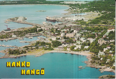 Hanko, Hangö. Ilmakuvakortti, e121