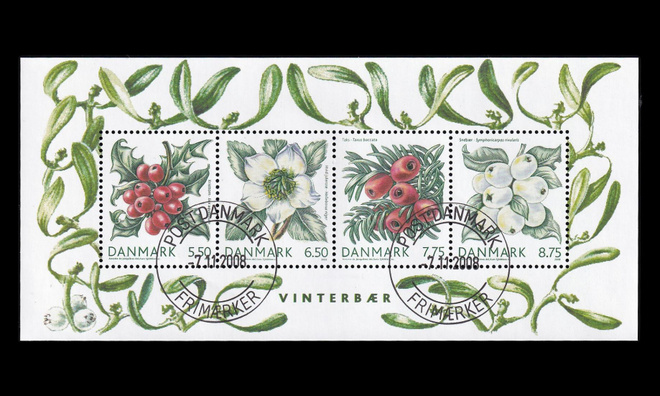 Tanska 1511-4BL34 o Joulu blokki (2008)