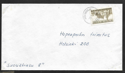 Postilähetys - Yl.m. 0,50 (LAPE 666) Pirttiharju 22.8.70