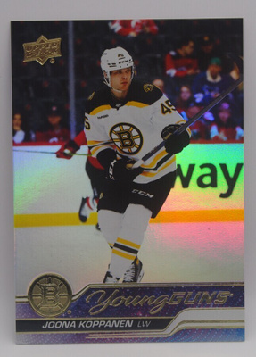 2023-24 Upper deck Young guns Silver foil Joona Koppanen
