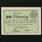 Saksa Notgeld 10 Pfennig, Jarotschin 9.1.1917 - pikkukuva 1