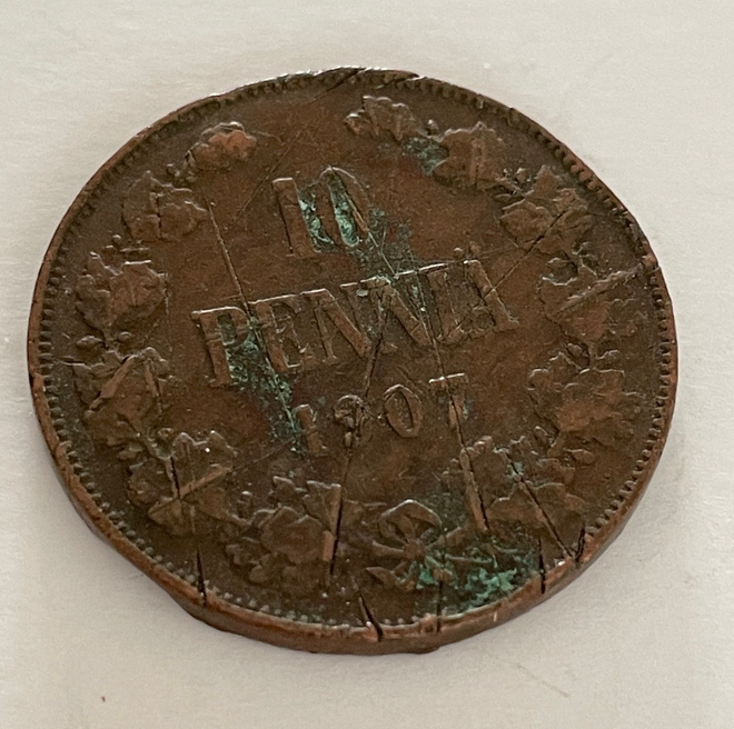 10 penniä 1907