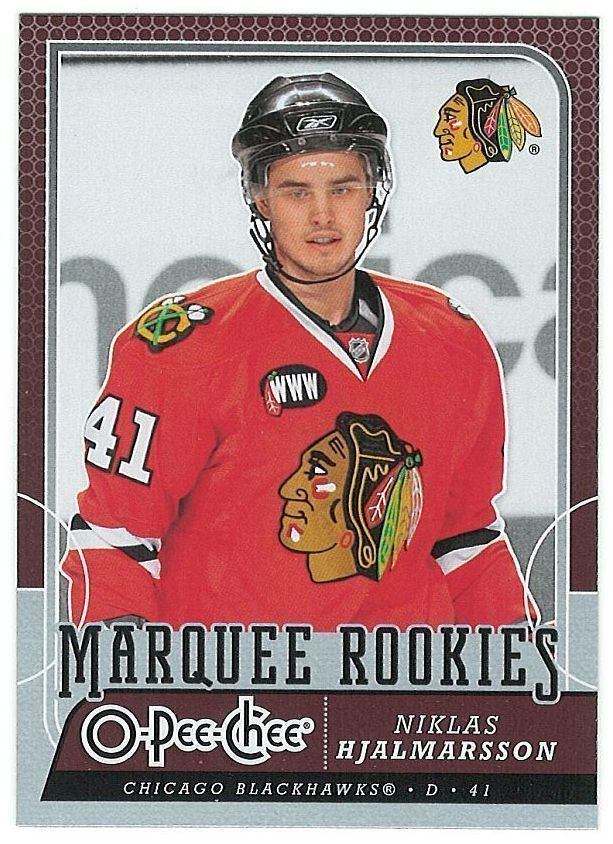 08-09 O-Pee-Chee #549 Niklas Hjalmarsson RC