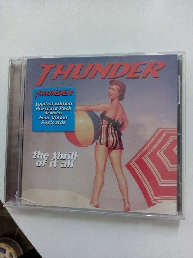 CD THUNDER - The Thrill of it all  ( Sis.postikulut )