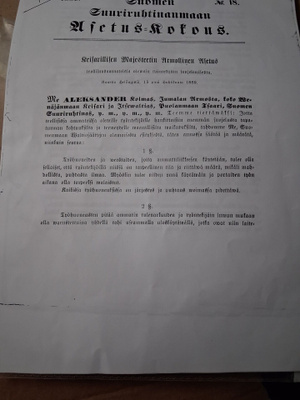 Suomen ensimmäiset työsuojelu määräykset 1889