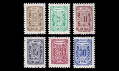 Turkki D_78-83 ** Virkamerkit (1962)