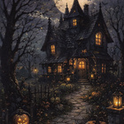 Halloween synkkä talo - pikkukuva 1