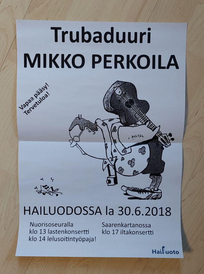 Mikko Perkoila : Juliste - Hailuoto 2018