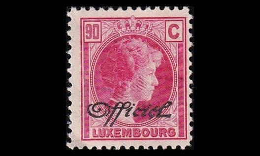 Luxemburg 164 ** Virkamerkki 90 C (1928)