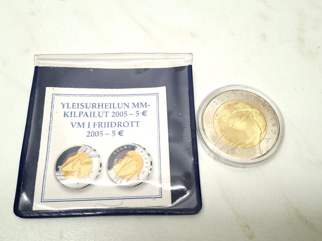 5 € Yleisurheilun MM-kilpailut 2005