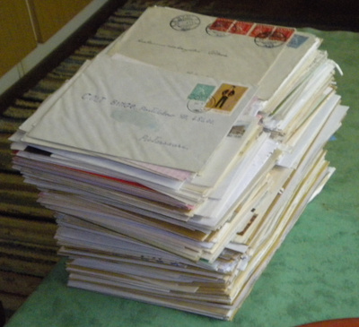 Postilähetyksiä erä - noin 13kg - II-laatu