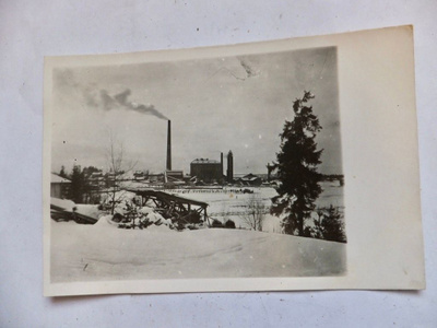 VANHA Postikortti Mänttä Tehdas 1920-l
