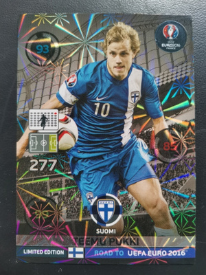 2016 Panini Road to Euro 2016 limited Edition Teemu Pukki