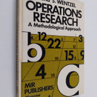 E. S. Wentzel : Operations research : a methodological ap... - pikkukuva 1