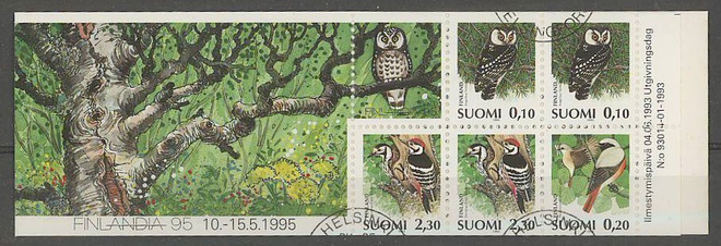 1993 Finlandia 95 lintuvihko lehdistömalli