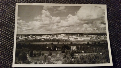 Rovaniemi, näkymä kaupunkiin. Kulk. v. 1955