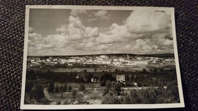 Rovaniemi, näkymä kaupunkiin. Kulk. v. 1955