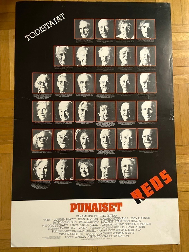 Vanha elokuvajuliste: Reds - punaiset (versio 2)