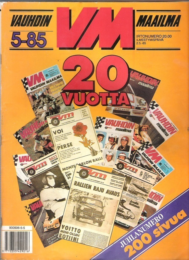 VM, Vauhdin Maailma, 6 lehteä, mm. VM 20-vuotta, 200 s.
