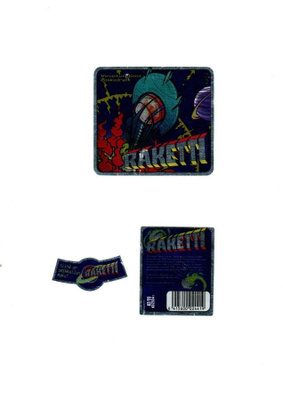 Raketti Virvoitusjuoma. Etiketti 1999