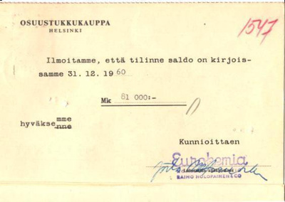 FIRMAKORTTI EUROKEMIA HELSINKI