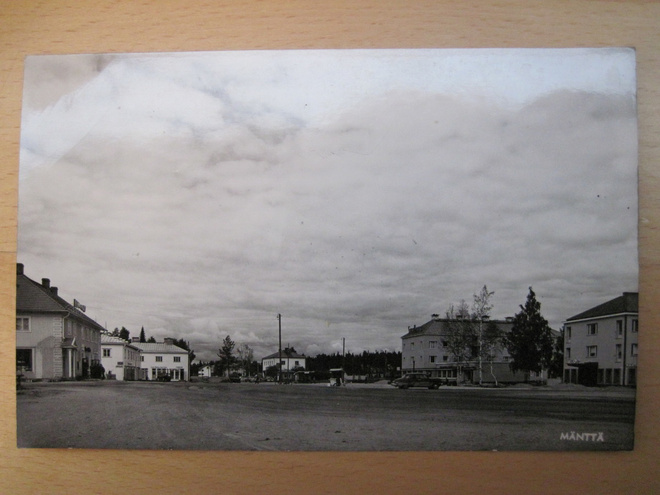 VANHA Postikortti Mänttä 1950-l Alkup. Mallikappale