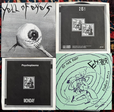 PSYCHOPLASMA: Monday 7" + YELL OF EYES 7" OTRA Mana Mana