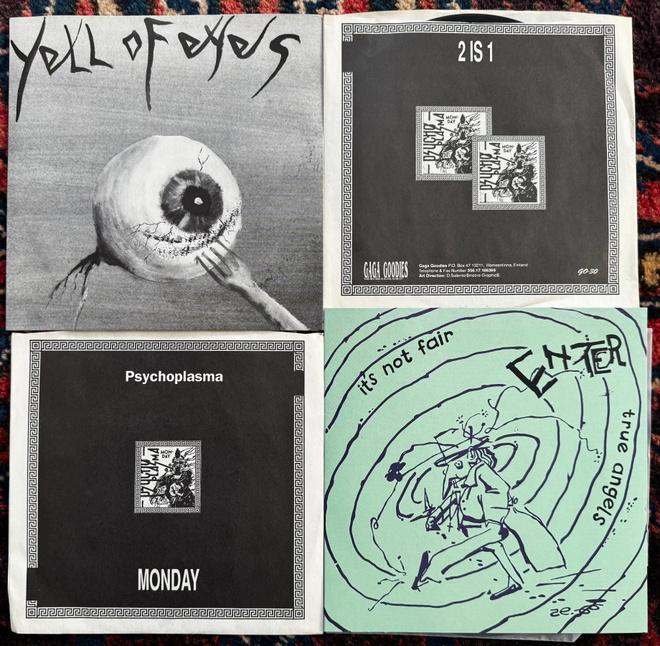 PSYCHOPLASMA: Monday 7" + YELL OF EYES 7" OTRA Mana Mana