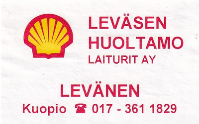 Levänen, Leväsen Huoltamo , SHELL   s8/3