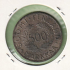 Olympia raha 500 mk 1952 - sis.hopeaa - kehyksessä - pikkukuva 1