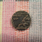 T. Lehdistön Paini-Cup mitali 1959.Pieni koko. - pikkukuva 1