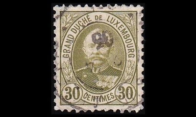 Luxemburg 61D o Suurherttua Adolf 30 C (11½:11) (1891)