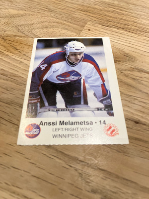 KORTTI 1985-86 Winnipeg Jets Anssi Melametsä Rookie