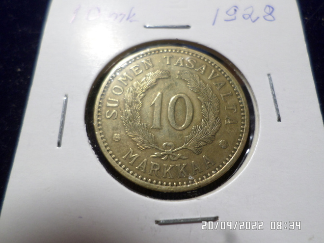 10 mk 1928    Alumiinipronssia   Kl, 7-8