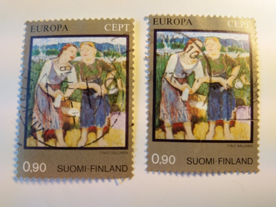 Tyko Sallinen, Pyykkärit postimerkki 0,90 markka