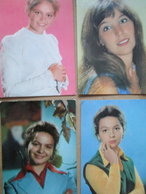 CCCP: neljä vintage filmitähtikorttia