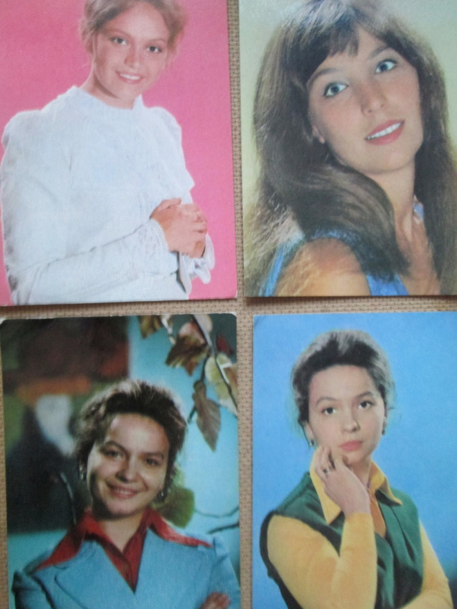 CCCP: neljä vintage filmitähtikorttia