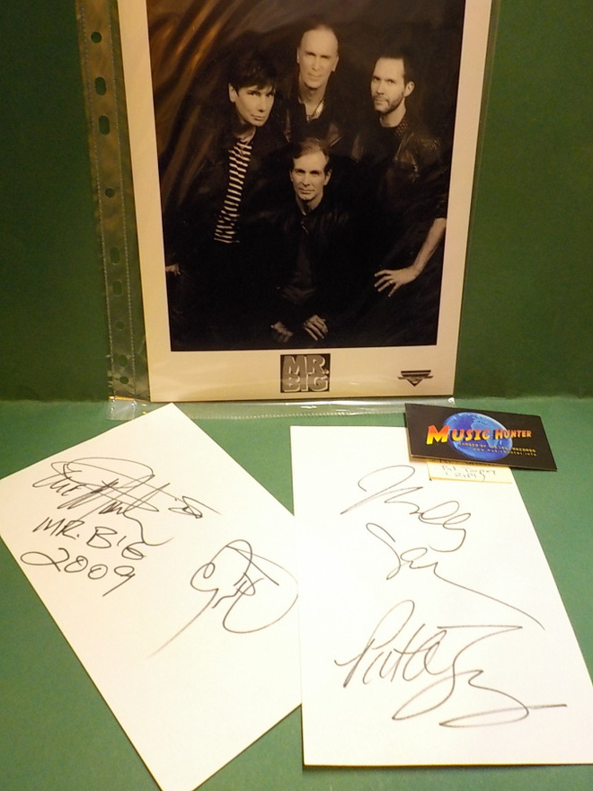 MR. BIG - 4 X NIMIKIRJOITUKSET